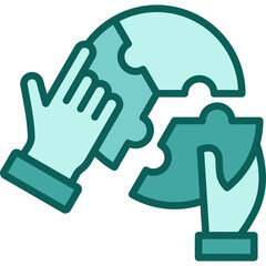 Fototapeta premium Collaboration Tools solid icon