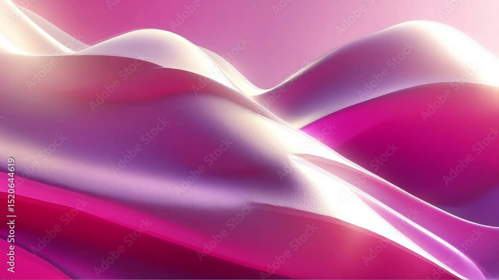 Aufkleber Abstract Pink Waveforms: A Dynamic Visual Journey