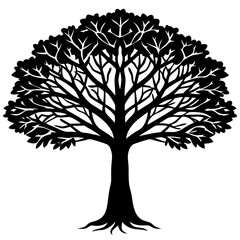 Fototapeta premium vector tree silhouette