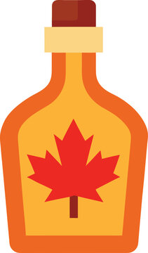 maple syrup bottle  vector on white background  .eps