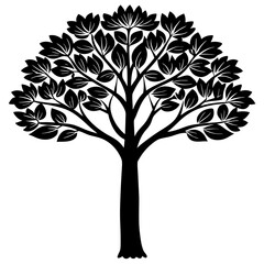 Obraz premium vector tree silhouette