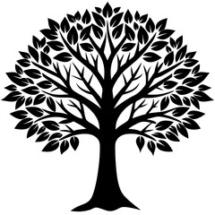 Obraz premium vector tree silhouette