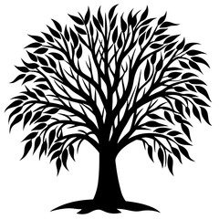 Obraz premium black and white tree