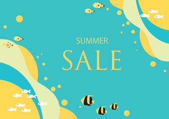 Cool summer image background material
