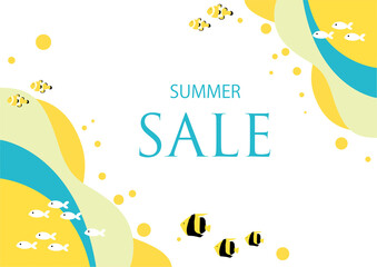 Cool summer image background material
