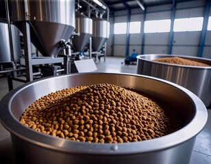Industrial pet food production