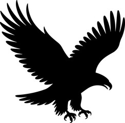 Eagle silhouette vector illustration