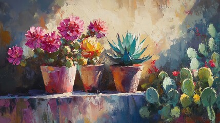 still life with flowers