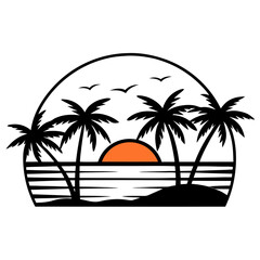 palm tree silhouette