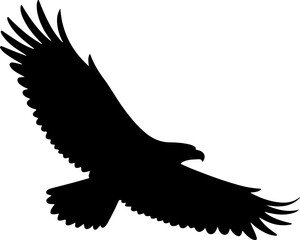 Eagle silhouette vector illustration