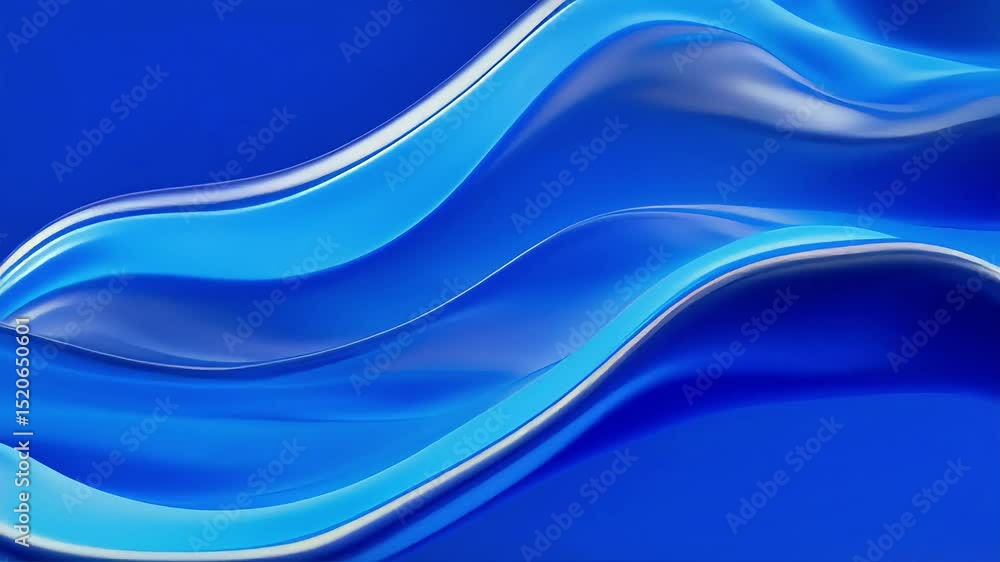 Poster abstract blue wave motion graphics: dynamic fluid swirls