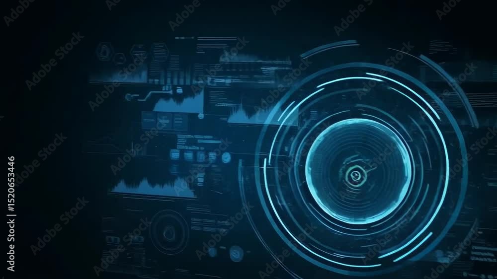 Poster human and robot hands touching with digital interface, symbolizing artificial intelligence and futur