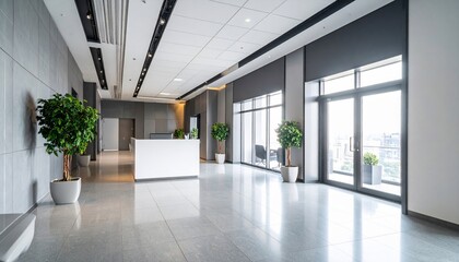 Modern Office Lobby with Natural Light
