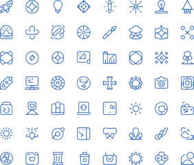 Obraz premium Creative Concept and Design Line Icons Set - Modern Business & Marketing Vector Collection