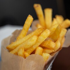 french fries with ketchup