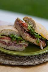 Sandwich en día de campo