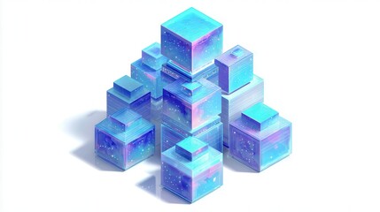 Naklejka premium Enhancing token scalability visuals for blockchain infrastructure analysis