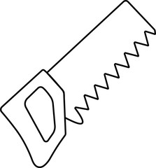 Tool repair and service icon in line. isolated on transparent background