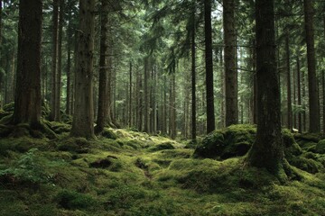 Write about a forest that reacts to human emotions
