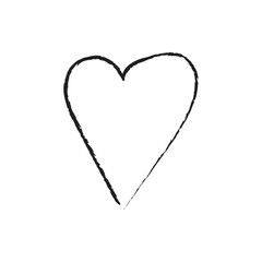 Hearts doodles icon in hand drawn style. Handmade red heart on isolated background. Love doodle sign business concept. Romance and love Vector illustrations