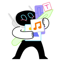 Artificial intelligence engaged in creative process