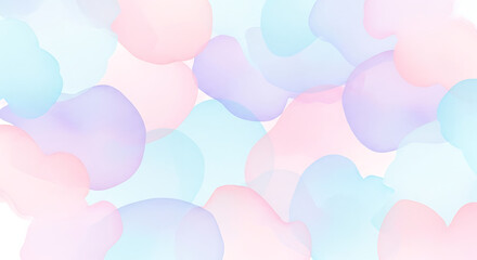 Abstract Pastel Shapes Background Soft Pink, Blue, and Purple Hues