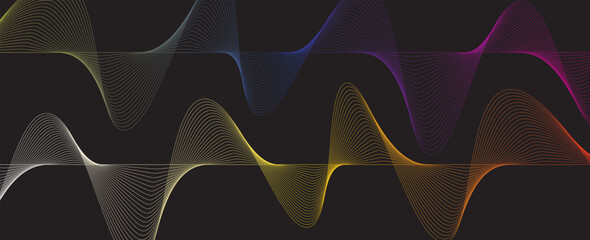 Dynamic sound wave isolated on white background. Musical particle pulsing. Blue energy flow concept. 3D rendering. eps 10