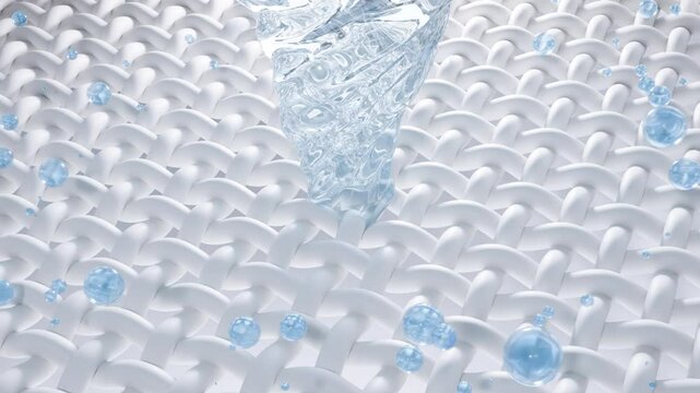 The water whirlpool symbolizes the cleaning power of the laundry detergent, swirling deeply and removing stains on each fabric fiber.