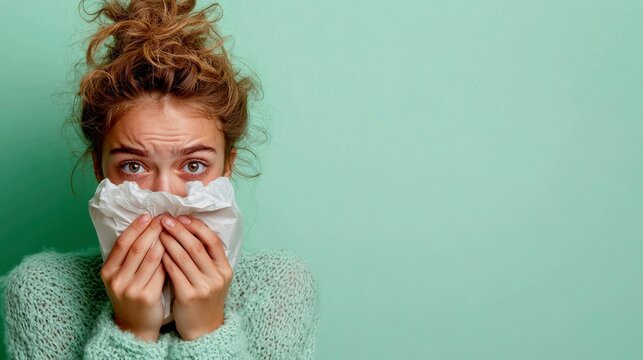 A teenage girl grips her knees to her chest, hyperventilating into a paper bag