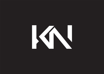 KN Logo Design Creative and Modern Logo Design