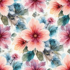 Beautiful vector Watercolor flower background