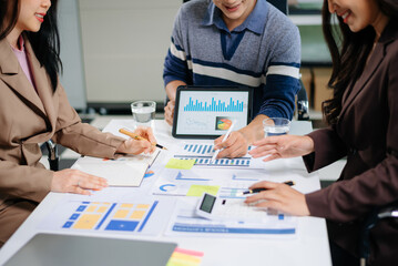 Business project team working together at meeting room at office.