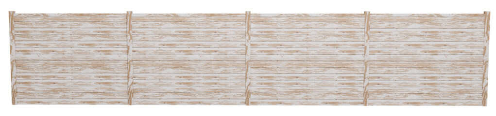 Rustic Farmhouse-Style Timber Barrier: This image features several panels of a rustic wooden fence, characterized by its textured, peeling light-colored finish and horizontal board construction.