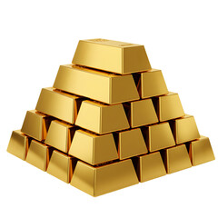 Golden Pyramid A Monument to Wealth and Prosperity transparent background