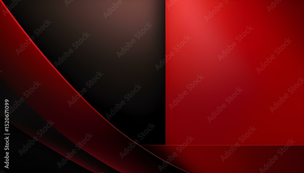 Poster abstract red background with lines