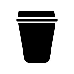 a cup of coffe vector silhouette. cup icon illustration