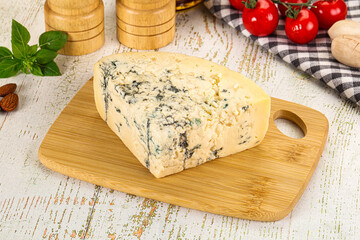 Gourmet blue cheese with mold