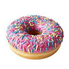 Pink Sprinkle Donut Delight transparent background