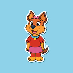 animal, cartoon, cat, vector, dog, illustration, fox, cute, pet, fun, love, pets, mammal, funny, drawing, kitten, kitty, nature, tail, art, smile, design, happy, toy, fur