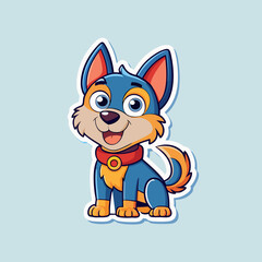 dog, animal, cartoon, cat, vector, pet, illustration, fox, mammal, wolf, puppy, cute, fun, chihuahua, fur, character, baby, kitten, mascot, smile, brown, tail, pets, drawing, head