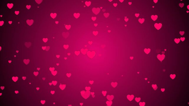 Pink hearts on a dark pink background, perfect for Valentines Day designs, greeting cards, social media posts, and romantic projects.