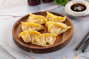 Japanese cuisine stuffed dumplings Gyoza