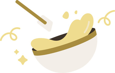 Bakery Cake Icon Illustration Baking Tools Pastry Bread Donuts Cupcakes Cookies and Kitchen Equipment Baker House Pastry Muffin