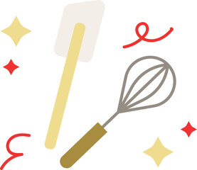 Bakery Cake Icon Illustration Baking Tools Pastry Bread Donuts Cupcakes Cookies and Kitchen Equipment Baker House Pastry Muffin