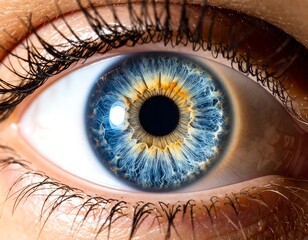 Close-up of a vibrant eye