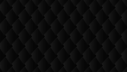 A dark background with a geometric pattern of overlapping squares creating a textured surface effect