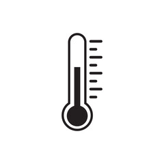Thermometer icon vector sign symbol. Temperature vectors icon on white background.
