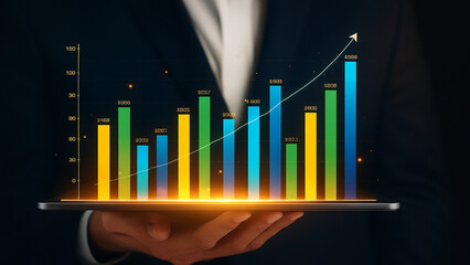 Holographic Business Analytics on Tablet Display