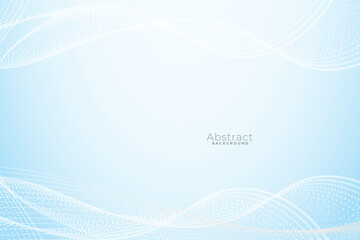 Abstract blue background. wavy lines. Vector illustration 
