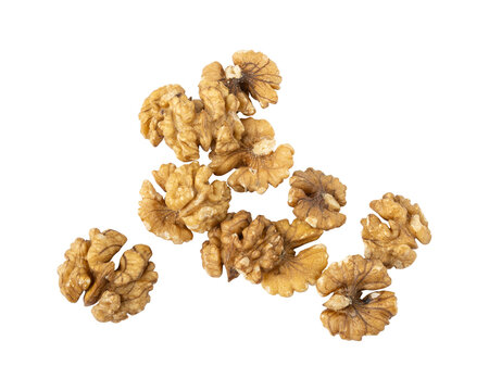 Fresh walnuts or akhrot isolated on transparent background